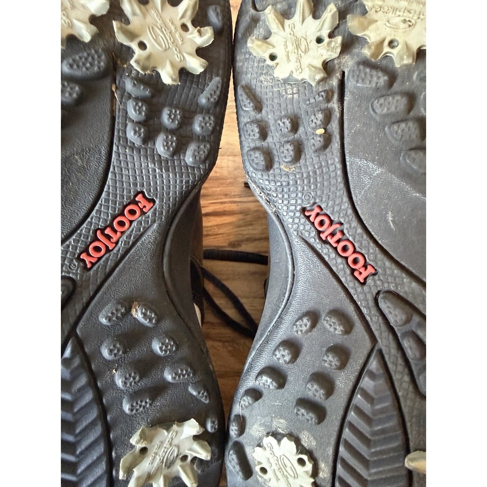 Footjoy Junior Golf Shoes Cleats Style 45020 Brown White FJ Size 4 M Waterproof - Picture 9 of 9